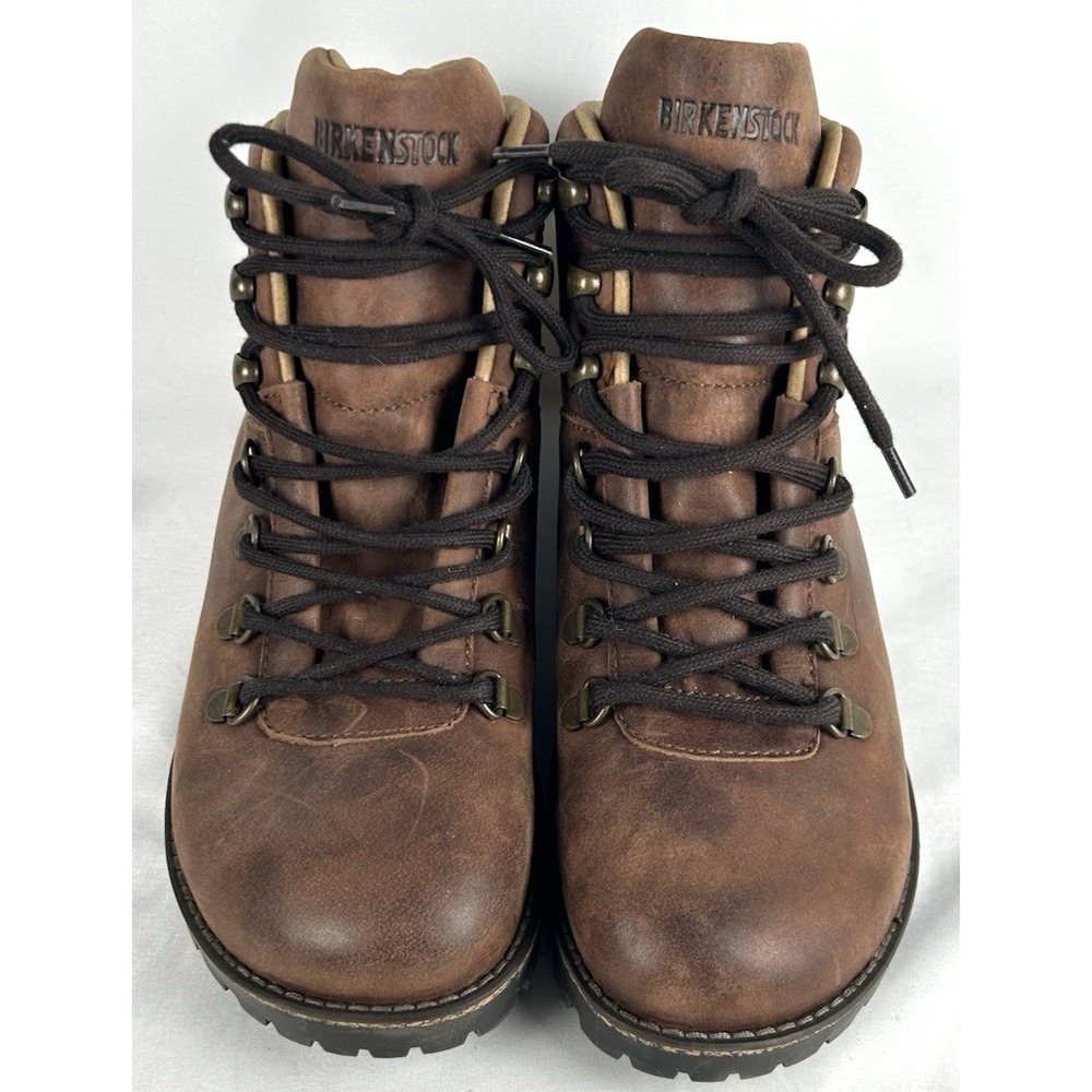Birkenstock Jackson Brown Nubuck Oiled Leather Boots Womens Sz 8 EU 39 E Narrow